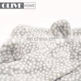 Western Super Soft Jumpsuit Hoodie Dots Printed Coral Fleece Overall Pyjamas With Hood thumbnail-5