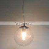 Потолочное светильник с висящим прозрачным стеклянным шаром для спальни thumbnail-1