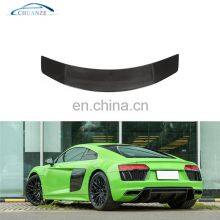 Custom Style Dry Carbon Fiber R8 Ducktail Wing Spoiler for Audi R8 Gen 2 V10 Coupe 2016-2018 thumbnail-3