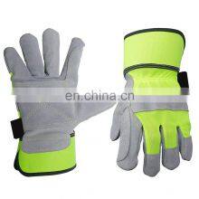 Cheap Wholesale Safety Work Gloves Manufacturers Select Shoulder Leather Palm Working Glove thumbnail-1