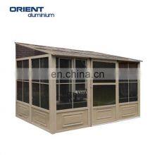 New Coming Modern Style Economic Low Cost Poly Carbonate Sheet Cover Outdoor Greenhouse Aluminium Frame thumbnail-5