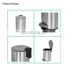 Modern Indoor Foot Pedal Bin Stainless Steel Pedal Bin 3L Round Water-proof Rubbish Bin With Strong Pedal Trash Can thumbnail-5