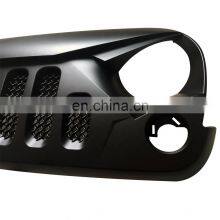 J189-5 Black Angry Car Grille ABS Front Grill for Jeep for Wrangler jk thumbnail-1