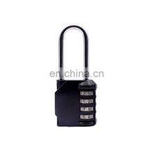 Amazon Hot Seller 4 Digit Zinc Alloy Long Shackle Password Combination Locks Luggages Door Safety Pad Lock thumbnail-1