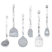 Kitchen Accessories Home and Kitchen Cookware Sets Kitchenware Cocina Silicone Kitchen Utensil Marble Cookware Set thumbnail-4