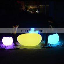 Floating Led Light Ball /waterproof Rechargeable 16 Color Changing Outdoor Led Stone Shape Solar Garden Lights Balls White thumbnail-1