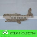vintage vivid whale hanging seagrass handwoven wall decoration