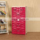 Raised Grain Surface Design Plastic 5 Drawer Unit Storage Cabinet thumbnail-1