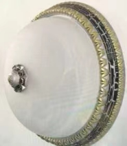 European Style Ceiling Light for Bedroom, Living Room, Study, Copper-colored Lamp, American Style Round Ceiling Light, Modern and Minimalist. thumbnail-4