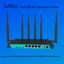 Liveu Commercial Triple-network Compatible High-speed 4g Plug-in Router, Intelligent Dual-mode and Dual-band Gigabit Wireless Router, Dual-sim 4g Industrial Router With Load Balancing, Gigabit 5-port, Dual-band Wi-fi thumbnail-1