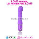 Blue Insertable Vibrator CE&RoHS Healthy Soft Silicone Waterproof Vagina Vibrator Sex Toy for Woman thumbnail-3