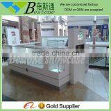 Mall Wooden Showcase Display Cell Phone Kiosk