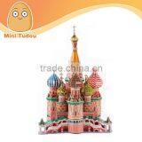 2014 newest toys 3D Puzzle - Saint Basil's Cathedral education toy for children