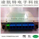 8 ports Fiber Optic PLC Splitter Insertion type