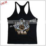 Custom Logo Printed Y-back Gym Stringer Singlet thumbnail-2