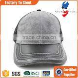 Leather Brim Grey Trucker Hats With High Quality thumbnail-1