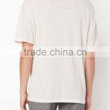 Summer Men Short Sleeve o Neck Faded Cotton Blank T-shirts thumbnail-4