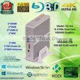 Desktop Computer Mini Alloy Case Dual Gigabit Internet Card 3d 4k hd Supports Win10 Update Usb3.0 VESA Bracket Bluetooth hd pc