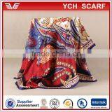 OEM Design Lady Wholesale New Twill Silk Scarf 90x90 thumbnail-1