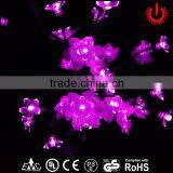 LED Purple Flower 110v Christmas Tree Light thumbnail-2