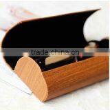 Pu leather eyewear case Iron material glasses case
