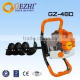 Gasoline earth auger garden agriculture hole drilling machine 63cc 3hp export
