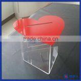 2016 Hot Sale!! Charity Donation Box With Lock / Wholesale Acrylic Donation Box thumbnail-2