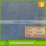 High Quality 40gsm 1.6m/3.2 Width Sky Blue SMS TNT Medical Polypopylene Non Woven Fabric Price for Hospital Usage thumbnail-1