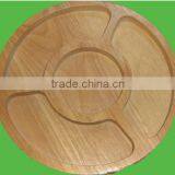 Natural Round Bamboo Serving Tray