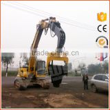 Excavator mounted hydraulic pile driver hammer for concrete piles                        
                                                Quality Choice