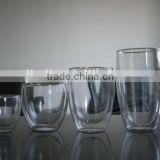 Bottom price new coming modern double wall beer bottle glass