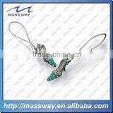 Fashion Lovely Custom 3D Lady Shoes Metal Cell Phone Straps