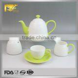 China Supplier Ceramic Tea Pot, White Ceramic Coffee Pot thumbnail-2