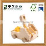 Wooden Toy Factory OEM Eco-friendly Assembled Educational Pine DIY Wooden Truck Toys thumbnail-5