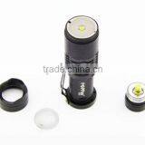 X1B 18650 Battery XML T6 10w Zoom Led Rechargeable Tactical Flashlight/Black Cheap Mini Flashlight thumbnail-4