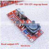 dc dc Step up Converter 5-10v 6v 9v to 12v 1A 12W