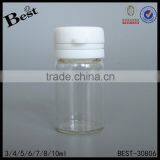3ml 4ml 5ml 6ml 7ml 8ml Clear Glass Bottle With White Tear off Cap for Medicine thumbnail-1