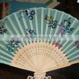 Chinese Style Hand Fan With Bamboo Handle /cotton Fan/polyester Fan thumbnail-3