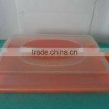 Clear Rectangle Plastic Bread Box With Handle thumbnail-1