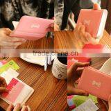 Lovely Business Credit Card Holder Wallet PU Leather Strap Buckle Bank Card Case Pvc ID Card Passport Holder Pocket Purse Bag thumbnail-2