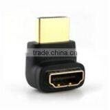 270 Degree HDMIA Male to Female Adapter 24k Gold Plated