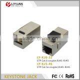 LY-KJ5-46 Stp Rj45 Inline Coupler Female to Female Keystone Jack Cat5e Feed Thru Keystone