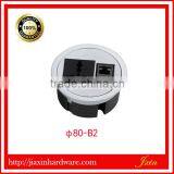 Zinc Alloy 80 Circular Round Mini Desktop Socket