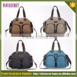 Vivisecret Canvas Style Shoulder Carry Bag Canvas Tote Bags for Business Men thumbnail-2