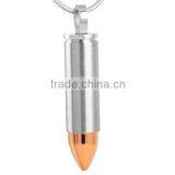 Directly Factory Supply Stainless Steel Blank Bullet Cremation Pendant Jewelry