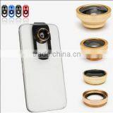 4 in 1 Universal Clip Lens / Mobile Phone Lens / Clip Fisheye Lens for Smartphone thumbnail-2