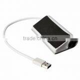 New Portable USB 3.0 4 Port Aluminum USB Splitter Hub With USB Cable thumbnail-5