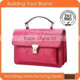 Snake Leather Fashion Young Lady Satchel Handbag thumbnail-1