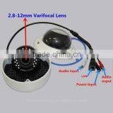 Two Way Audio P2P High Focus 1080P POE Onvif Dome Varifocal Camera ip