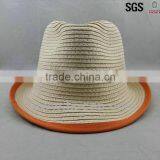 Cheap Men Straw Hats Hot Sale Paper Hat Printed Fedora Hat